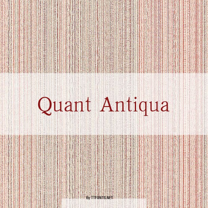 Quant Antiqua example